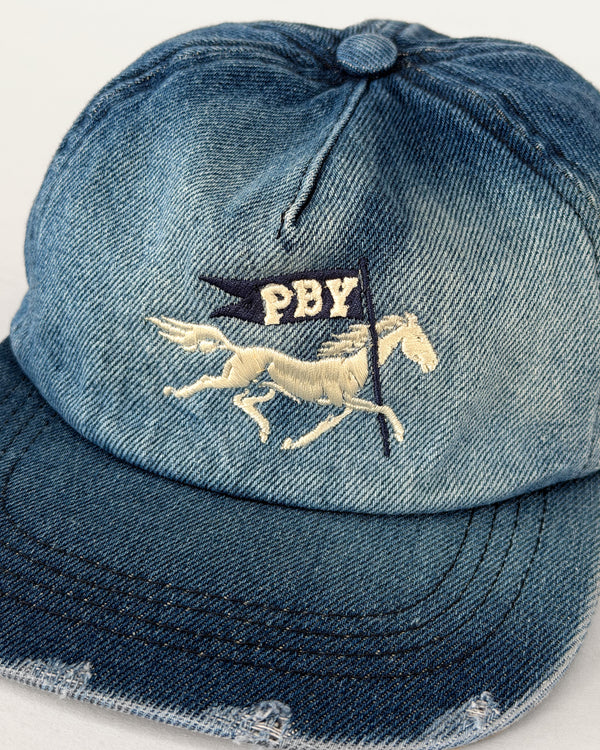 GORRA DENIM CABALLO AZUL