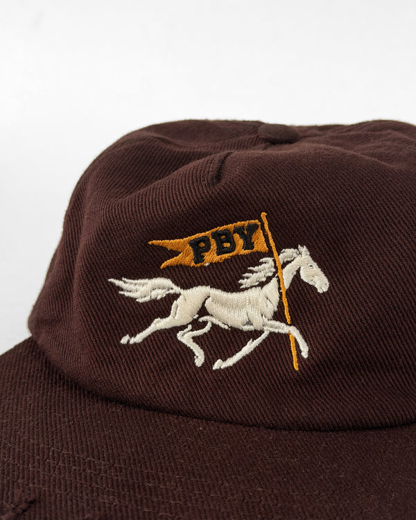 GORRA DENIM CABALLO CAFE