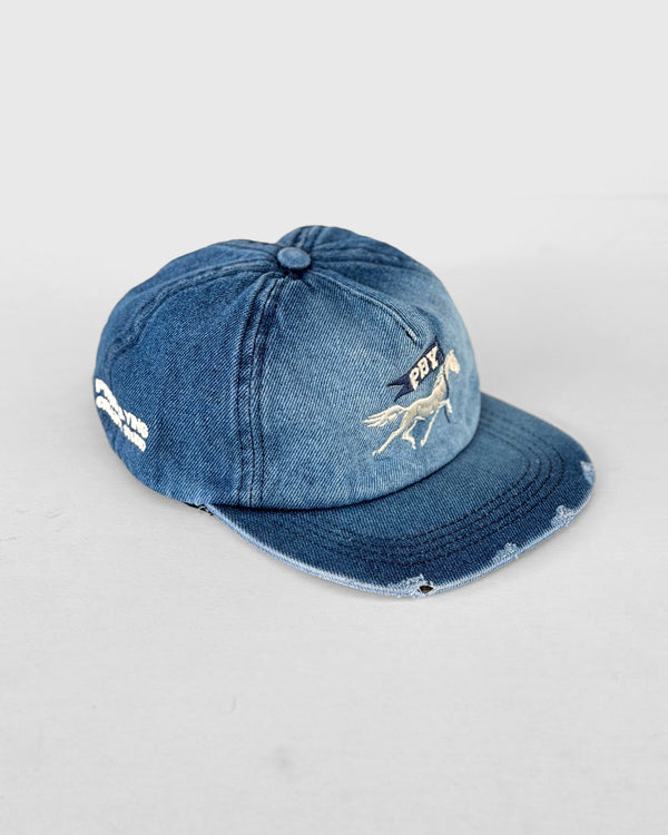 GORRA DENIM CABALLO AZUL