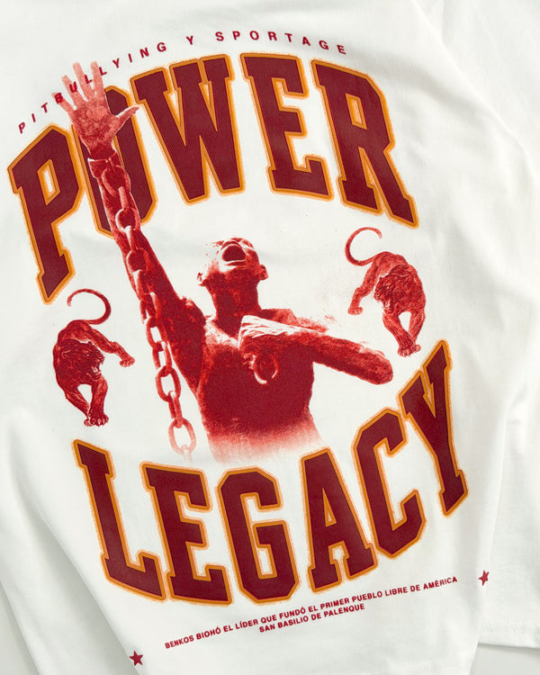 CAMISETA BLANCA POWER LEGACY