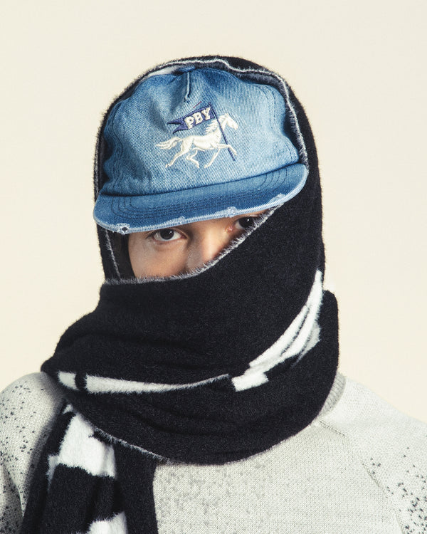 GORRA DENIM CABALLO AZUL