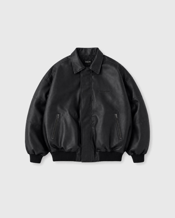 CHAQUETA NEGRA CUERO