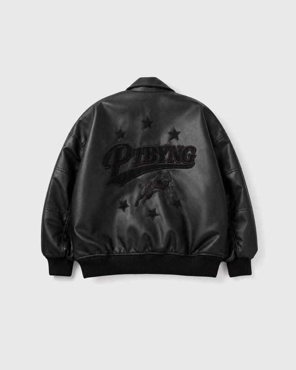 CHAQUETA NEGRA CUERO