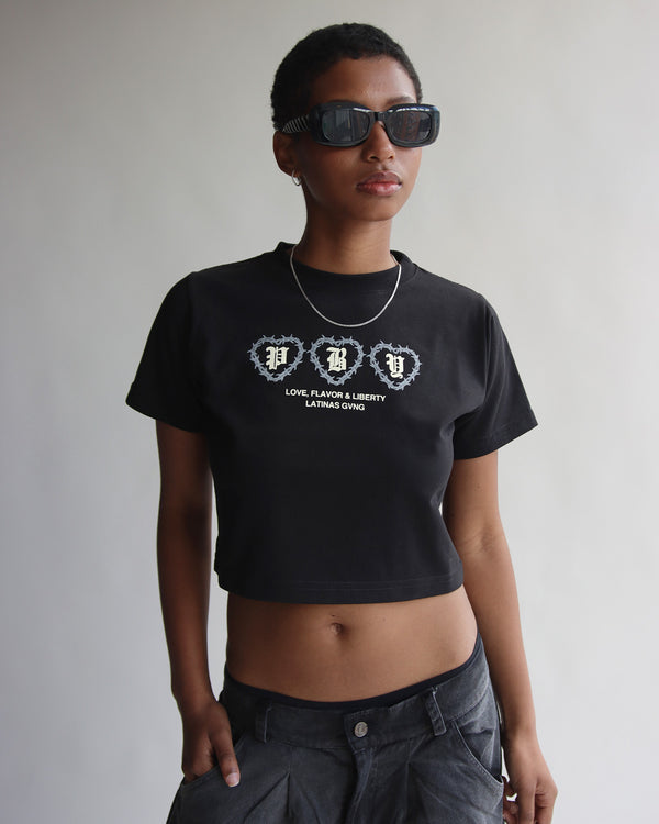 Baby tee negra
