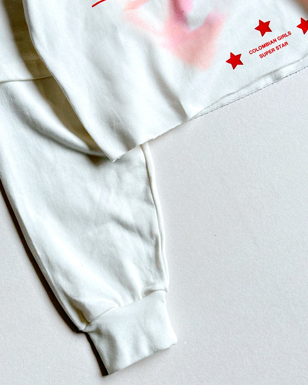 Camibuso Crop Blanco Pitbullying Goldstar