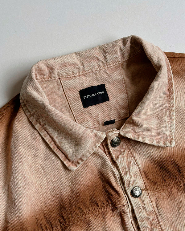 DENIM JACKET BEIGE MONOGRAM