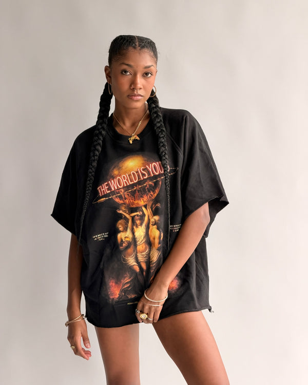 CREWNECK THE WORLD IS YOURS MUJER