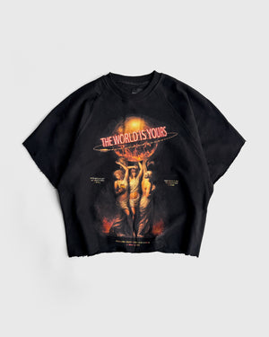 CREW NECK THE WORLD IS YOURS
