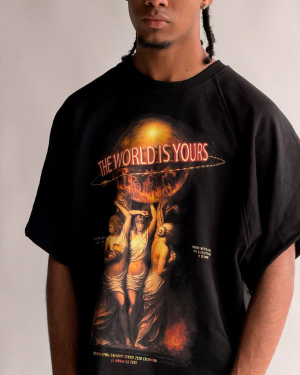 CREW NECK THE WORLD IS YOURS