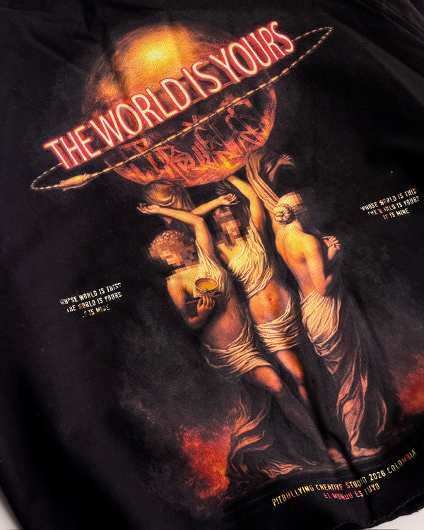 CREW NECK THE WORLD IS YOURS