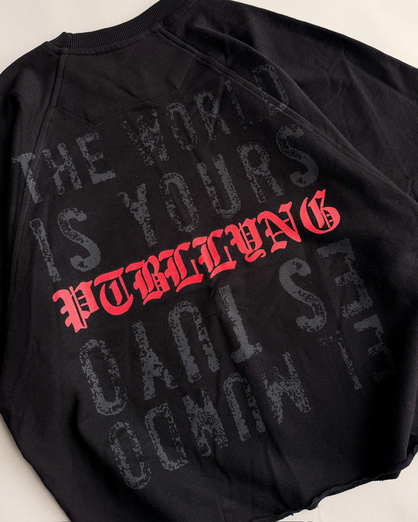 CREW NECK THE WORLD IS YOURS