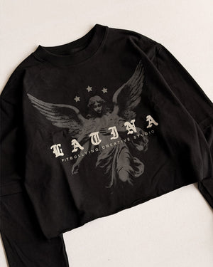 Camibuso Crop Pitbullying Latina 