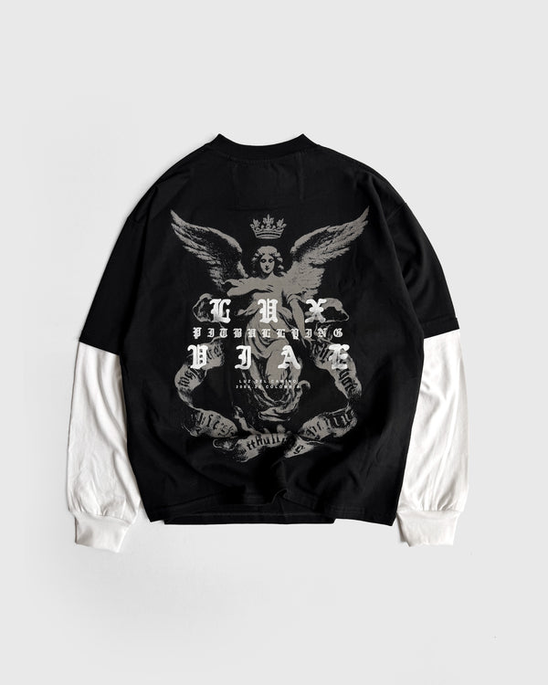 CAMIBUSO OVERSIZE NEGRO LUX VIAE