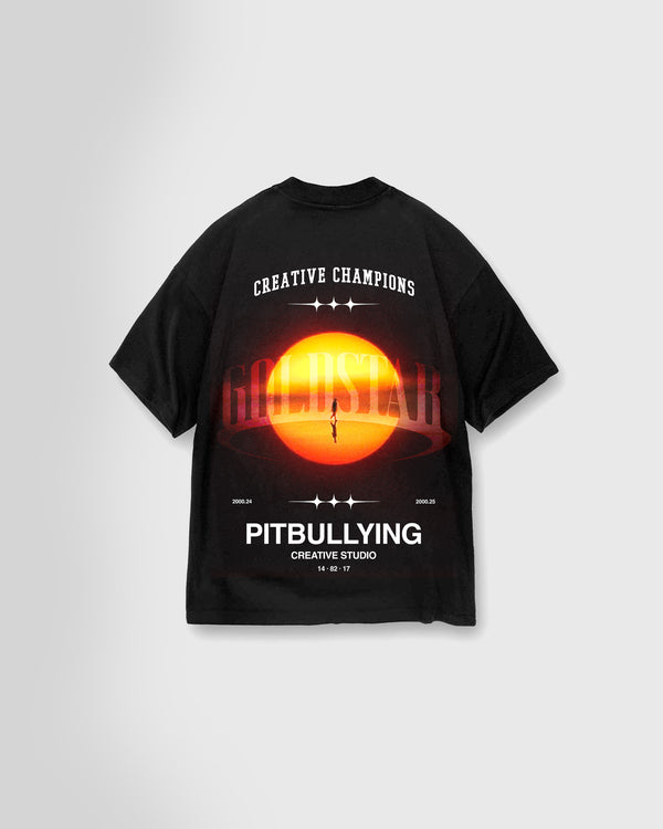 Camiseta negra GoldStar - Pitbullying