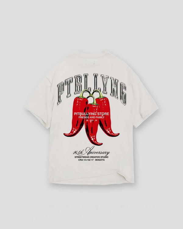 Camiseta Picante Blanca Pitbullying