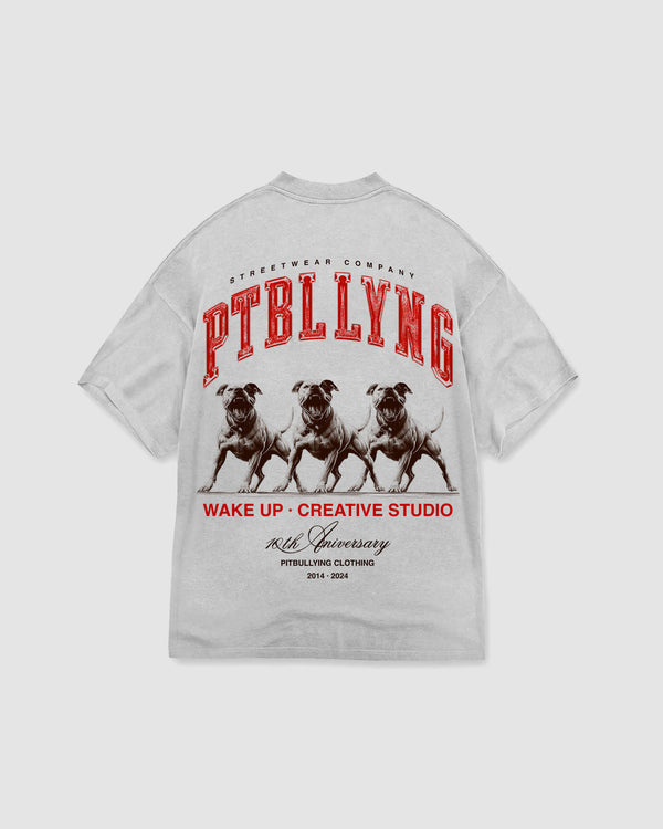 Camiseta Tridente Pitbullying Gris