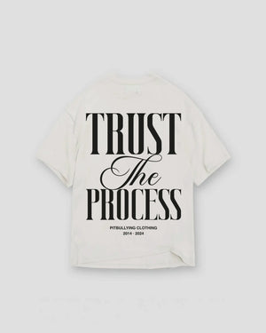 Camiseta Trust the process Blanca Pitbullying