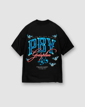 Camiseta oversized Negra Gods Company Pitbullying
