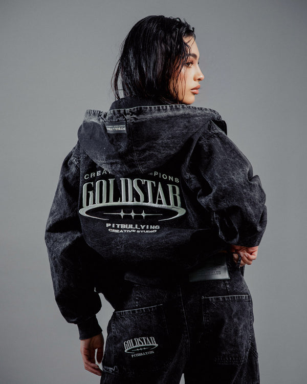 Chaqueta de jean vintage GoldStar Pitbullying