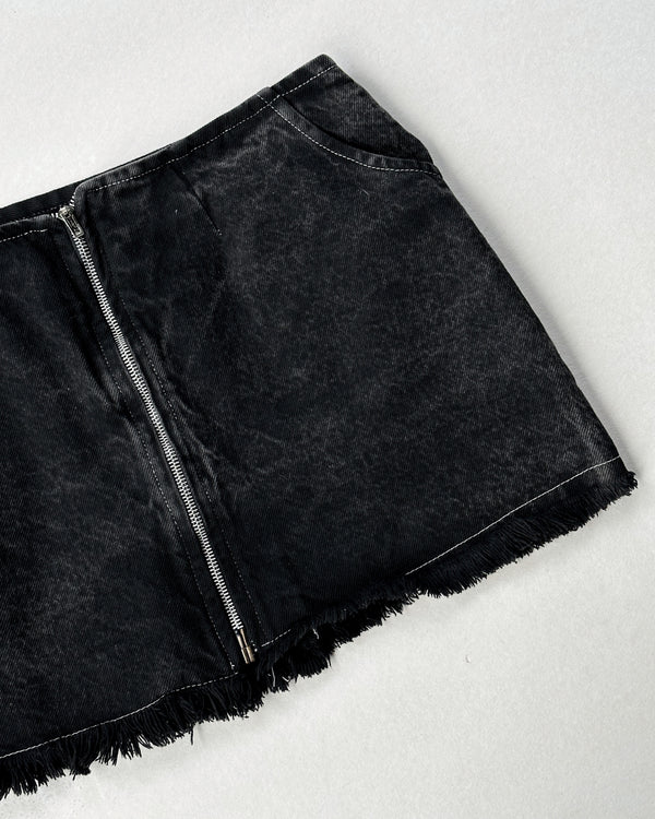 BASICS SKIRT WASHED BLACK