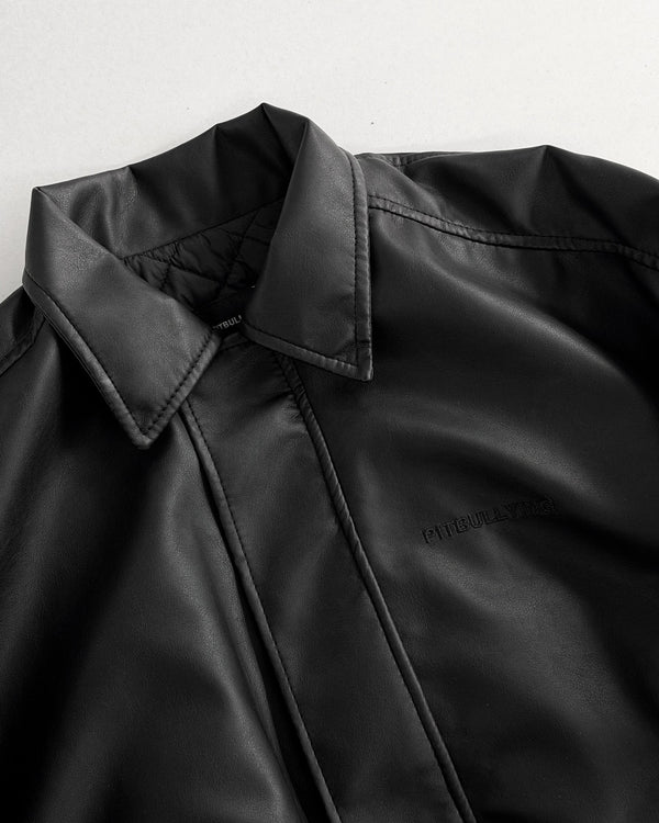 CHAQUETA NEGRA CUERO