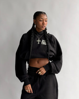 SET HOODIE + JOGGER STAR GANG NEGRO