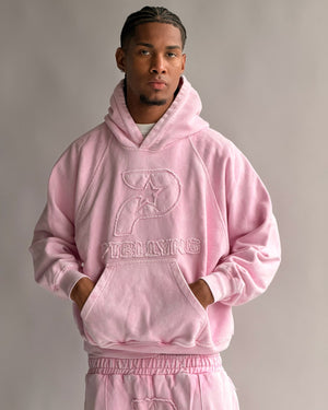 HOODIE STAR GANG ROSA