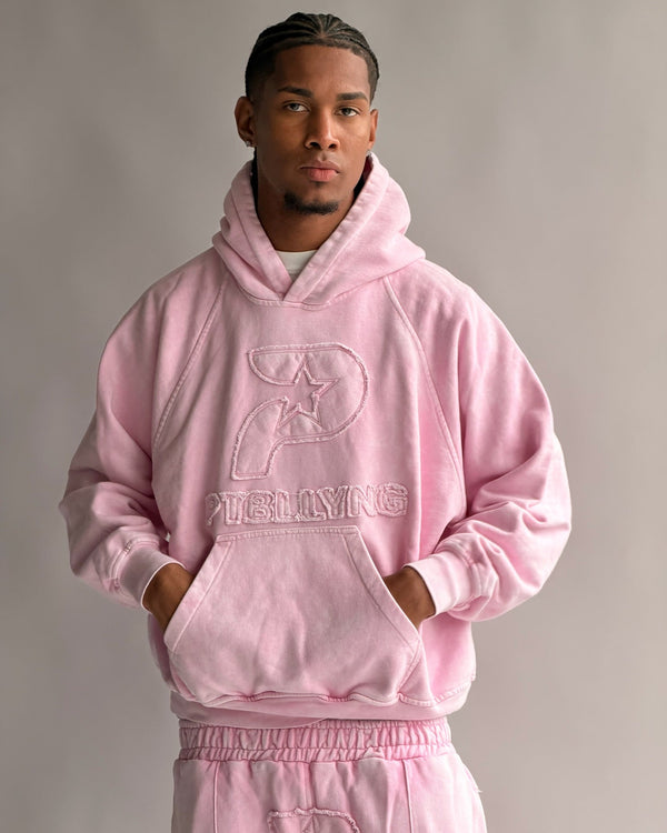 HOODIE STAR GANG ROSA