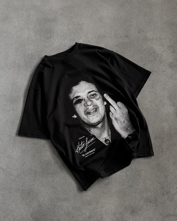 Camiseta Oversize Héctor Golpe Negro