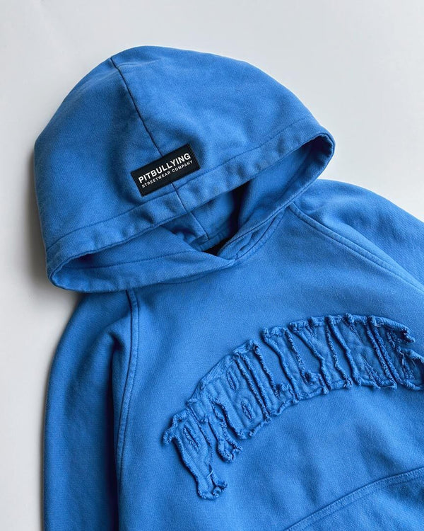 Hoodie azul degradado boxy fit Pitbullying