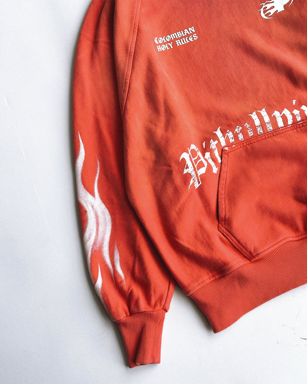Pitbullying Flame Hoodie Rojo