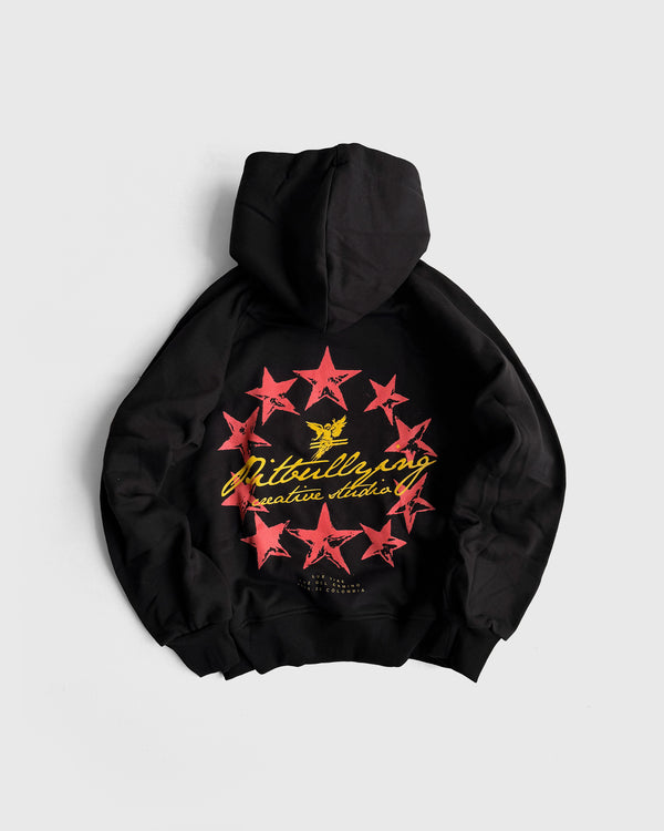 Hoodie Oversize Negro Star Angel