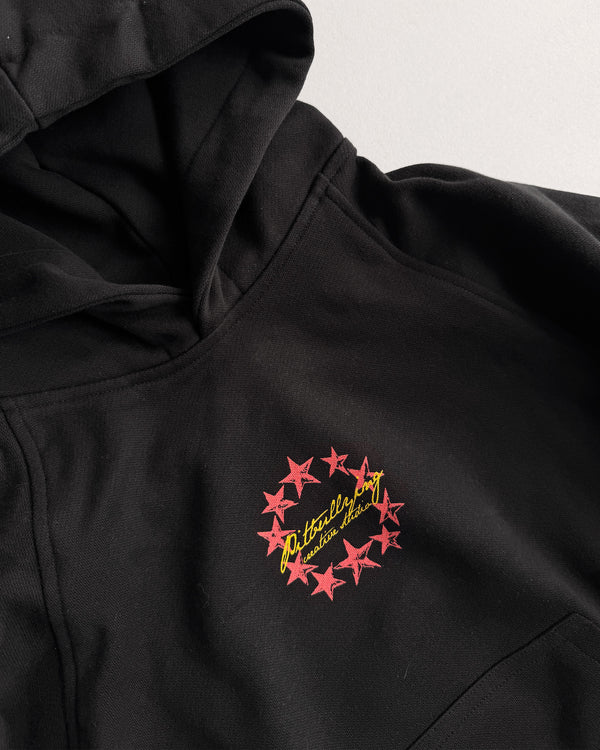 Hoodie Oversize Negro Star Angel