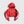 Hoodie crop Rojo