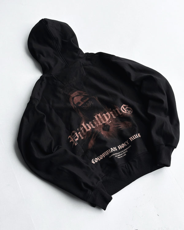 Sagrado Corazón Hoodie Negro