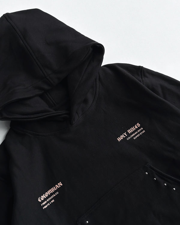 Sagrado Corazón Hoodie Negro