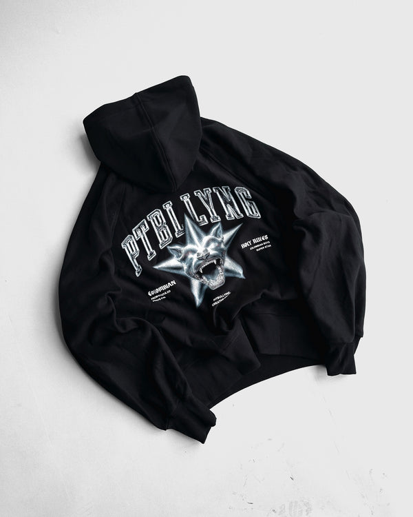 Super Star Pitbullying Hoodie Negro