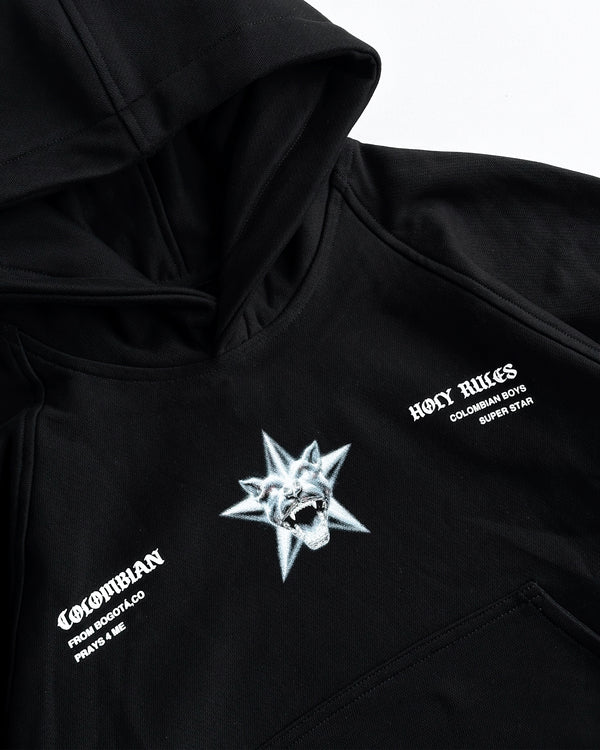 Super Star Pitbullying Hoodie Negro