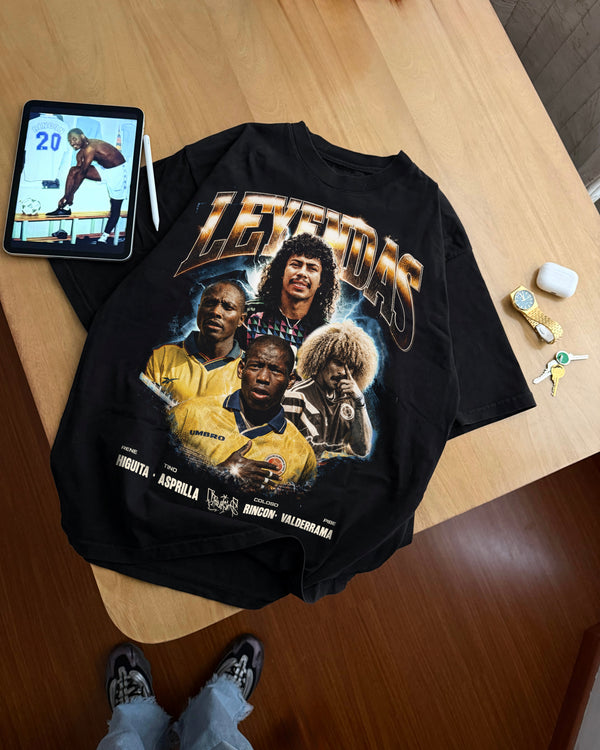 CAMISETA OVERSIZE LEYENDAS COLOMBIA