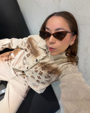 Chaqueta Beige Monograma Pitbullying