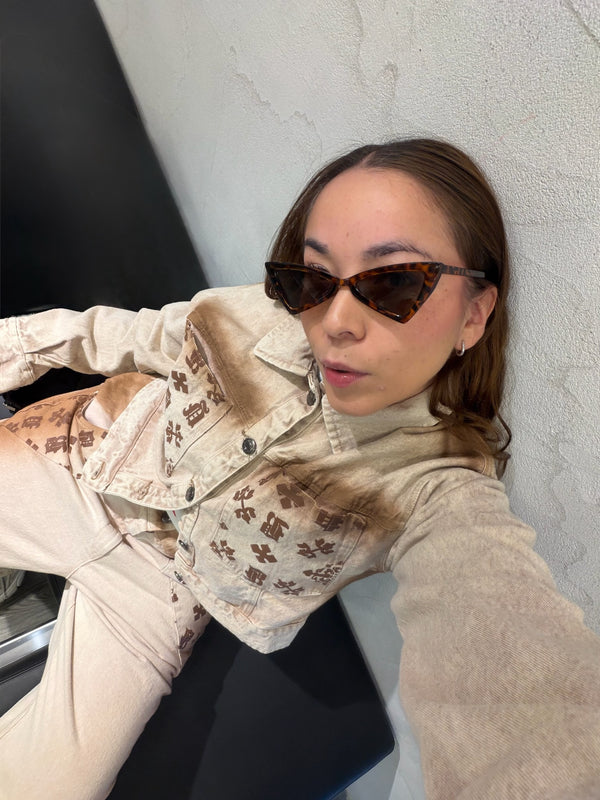 Chaqueta Beige Monograma Pitbullying