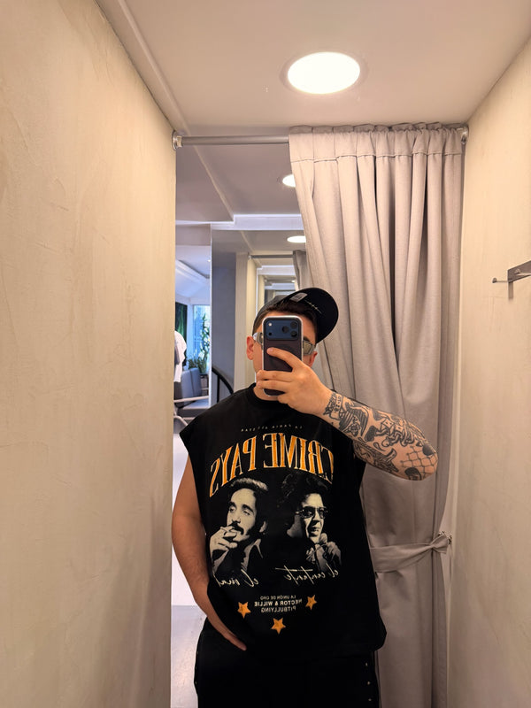 TankTop Oversize Crime Pays Negro