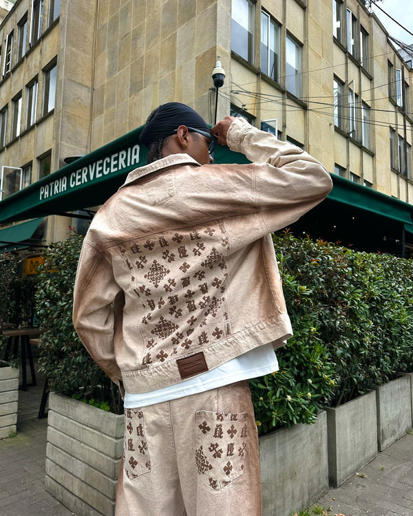 Pantalón Beige Monograma Pitbullying