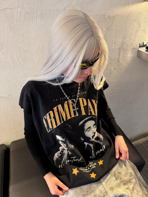 TankTop Negra Crime Pays Pitbullying