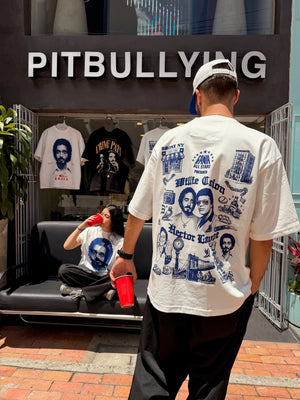 Camiseta Blanca Pitbullying Hector Lavoe