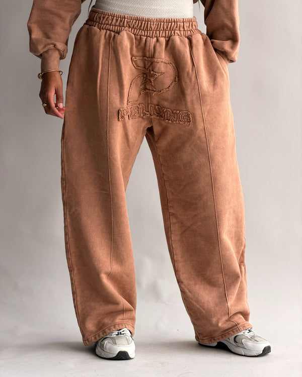 JOGGER STAR GANG CAFÉ MUJER