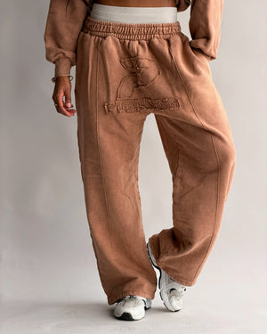 JOGGER STAR GANG CAFÉ MUJER