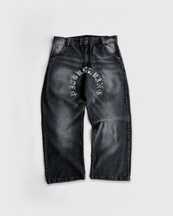 Jean Denim Saints Black Dirty