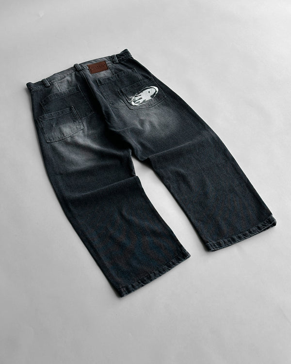 Jean Denim Saints Black Dirty