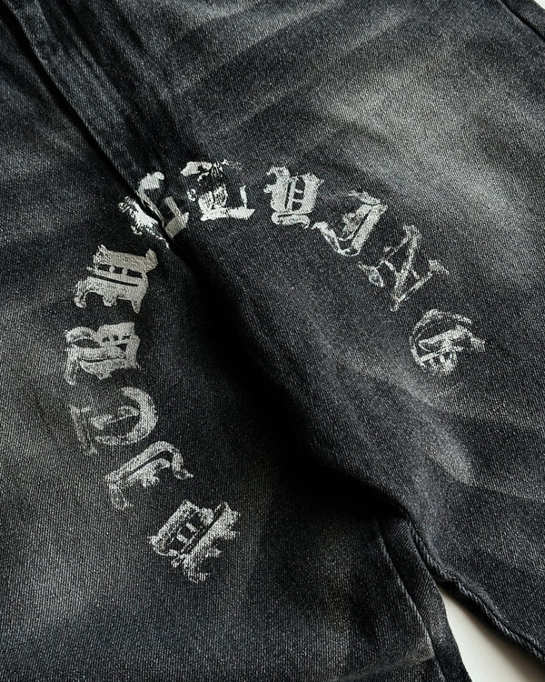 Jean Denim Saints Black Dirty